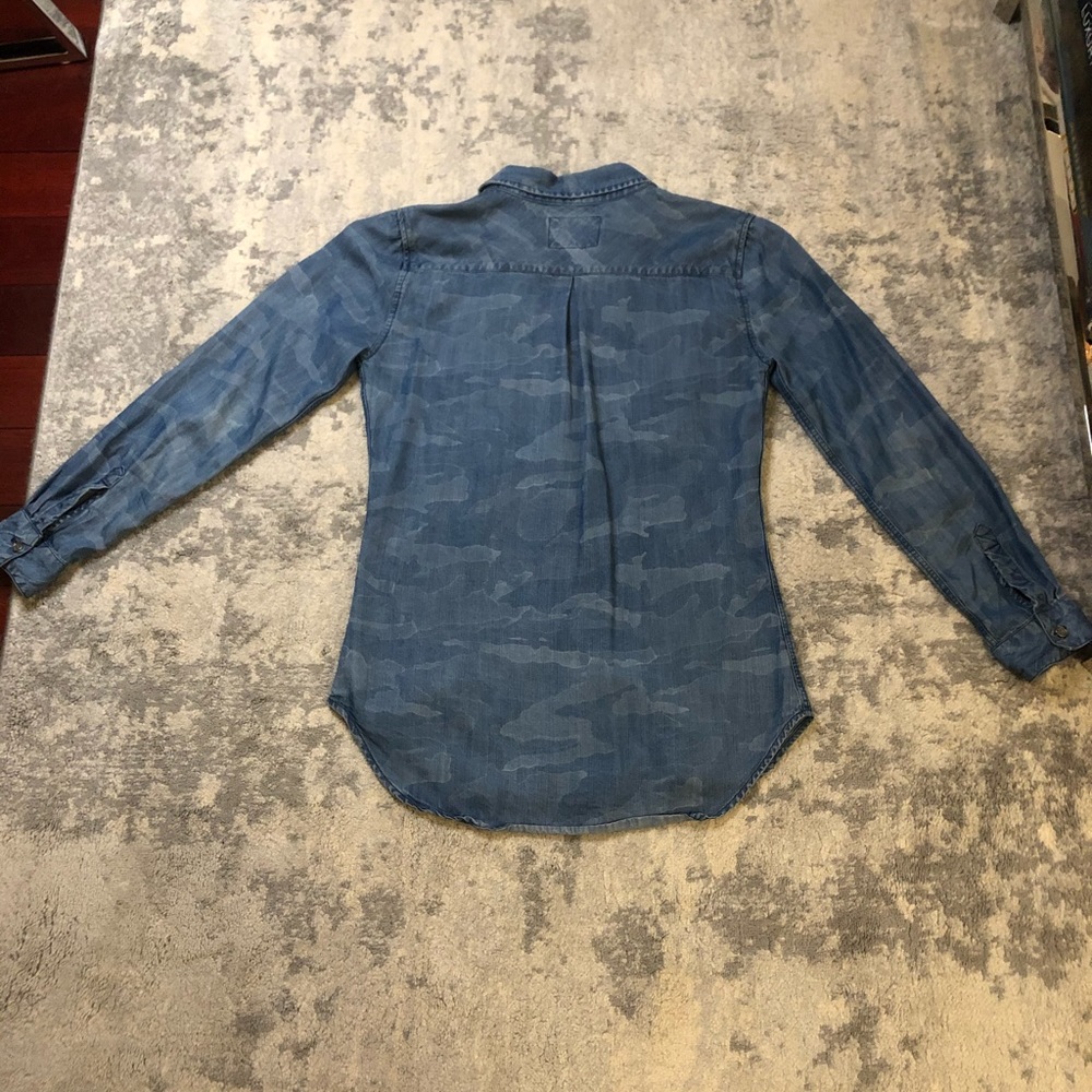 Rails Light Weight Denim Button Down Top - image 4